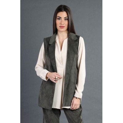 GILET DONNA VELLUTO MARA CAROL 54353