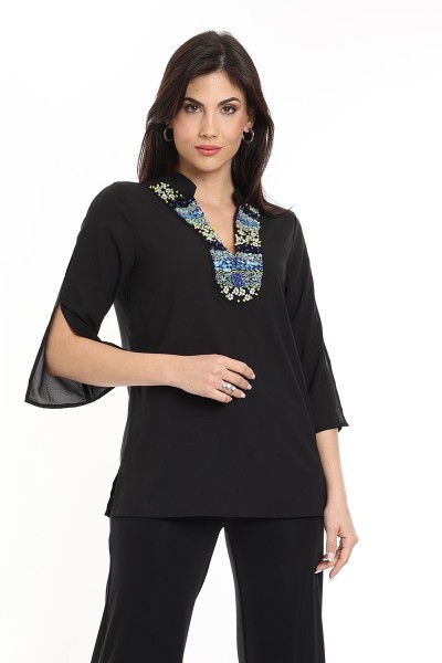 KAFTANO CON RICAMO MARA...