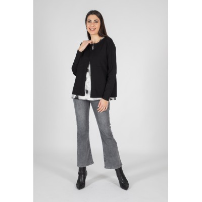 JEANS ZAMPETTA GRIGIO MARA...