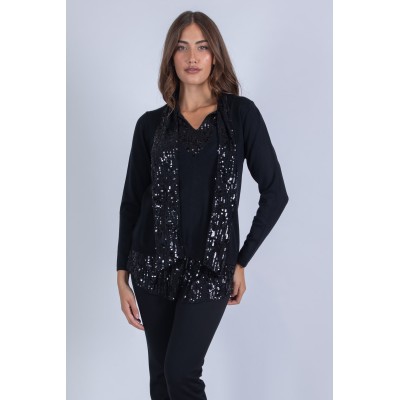 MAGLIA CAMICIA PAILLETTES...