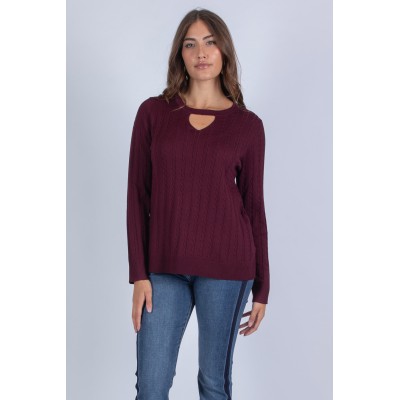 MAGLIA TRECCIA CUT OUT MARA...