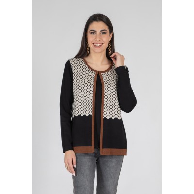 FINTO TWIN SET JACQUARD...