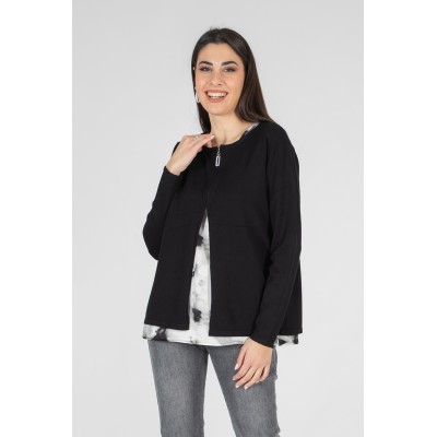 TWIN SET TOP RASO MARA...