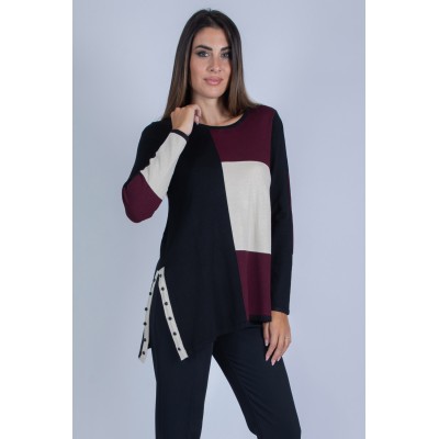 MAXI MAGLIA QUADRI MARA...