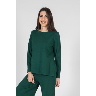 MAGLIA SPACCHETTI STRASS...