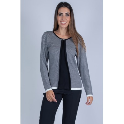 MAGLIA EFFETTO FINTO TWIN...