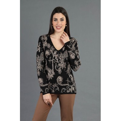 MAGLIA DONNA LUREX JAQUARD...