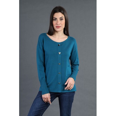 MAGLIA DONNA BOTTONI MARA...