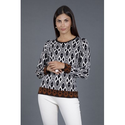 MAGLIA DONNA CON GRECA MARA...