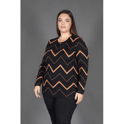 MAGLIA DONNA CURVY INTARSIO...