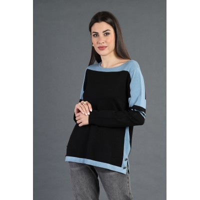 MAGLIA DONNA BICOLORE MARA...