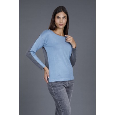 MAGLIA DONNA BICOLORE MARA...