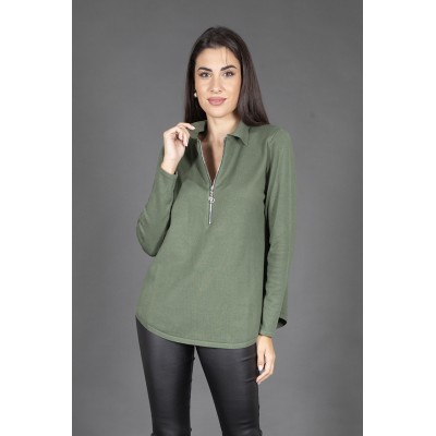 POLO DONNA CON ZIP MARA...