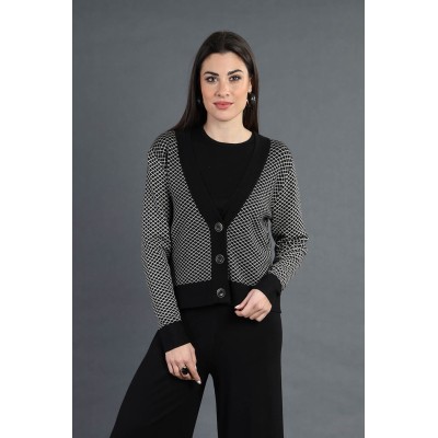CARDIGAN DONNA JAQUARD...
