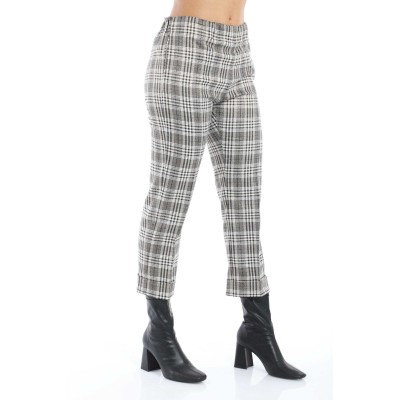 PANTALONE CROPPED QUADRI...