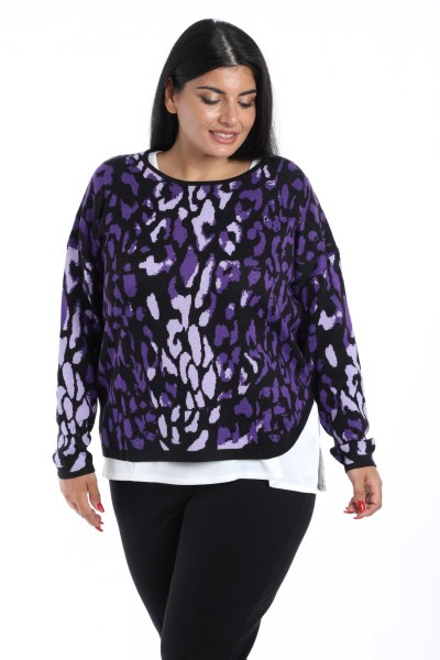 TWIN SET FANTASIA ANIMALIER...