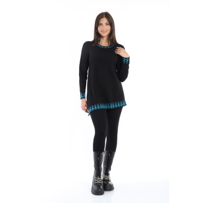 MAGLIA ASIMMETRICA JAQUARD...