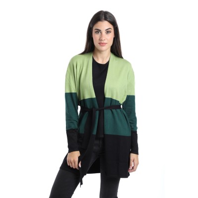 CARDIGAN SCIALLATO RIGATO...