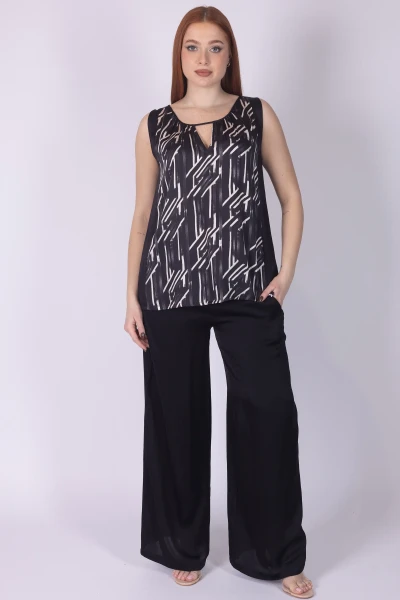 PANTALONE PALAZZO MISTO...