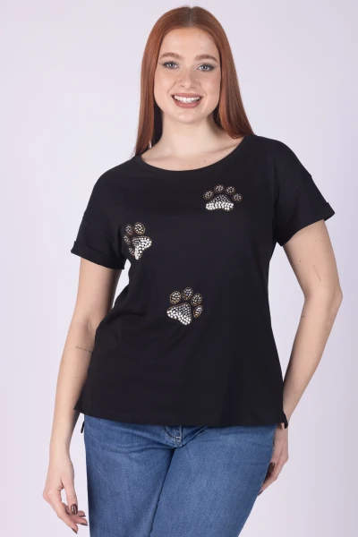 T-SHIRT ZAMPETTE STRASS E...