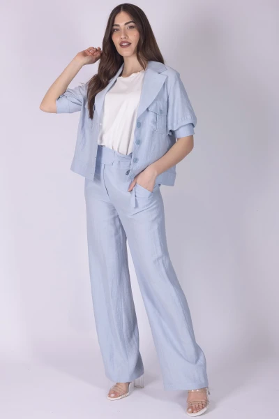 PANTALONE PALAZZO EFFETTO...