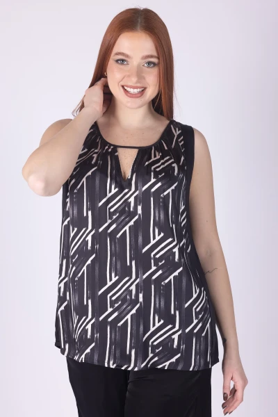 CANOTTA SETA GEOMETRICA...