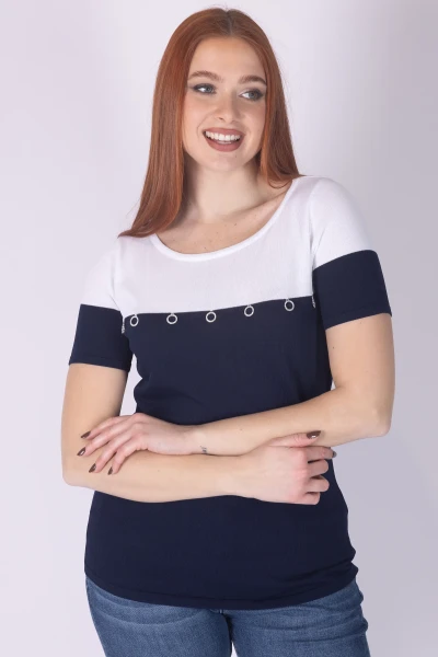 MAGLIA BICOLORE CON...