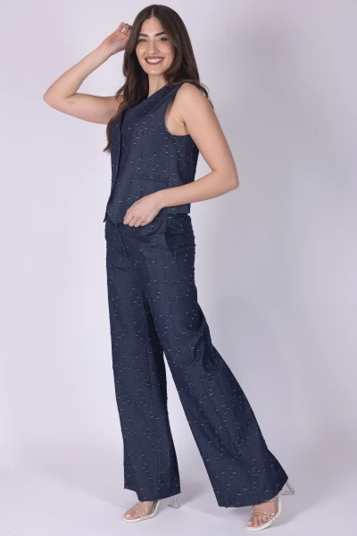 JEANS PALAZZO EFFETTO...