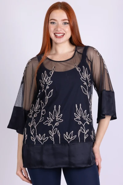 TWIN SET TULLE RICAMO MARA...