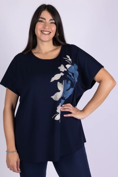 t-shirt curvy stampa mara...