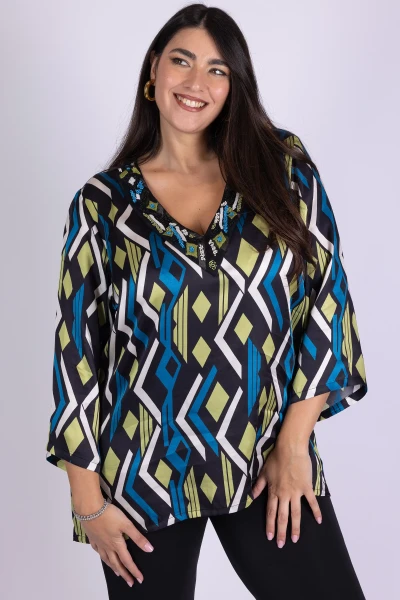 KAFTANO FANTASIA GEOMETRICA...