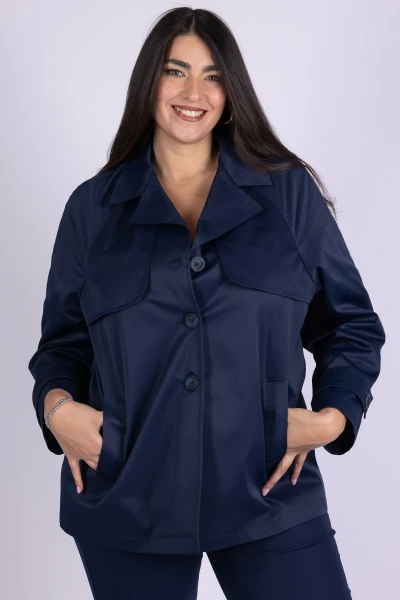TRENCH CURVY MODELLO CABAN...