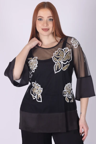 TWIN SET TULLE RICAMO MARA...