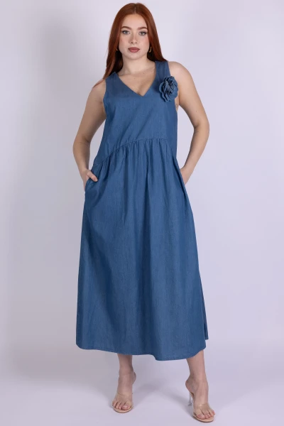 ABITO CHAMBRAY CON SPILLA...