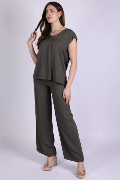 PANTALONE PALAZZO ELASTICO...