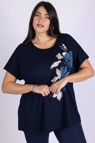 T-SHIRT CURVY VISCOSA...