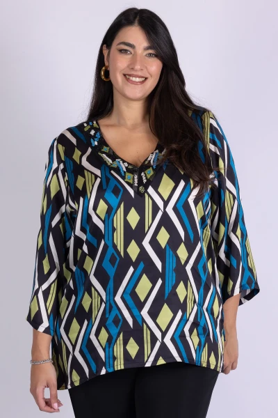 KAFTANO FANTASIA GEOMETRICA...