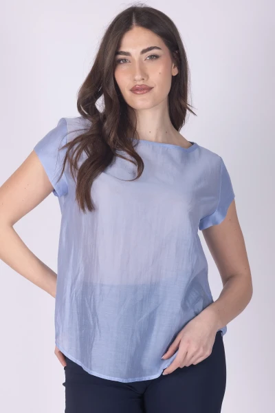BLUSA LYOCEL CON MANICA AD...