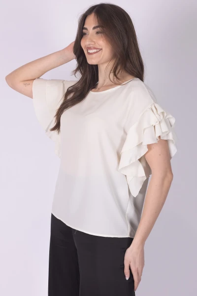 CASACCA GEORGETTE MANICA...