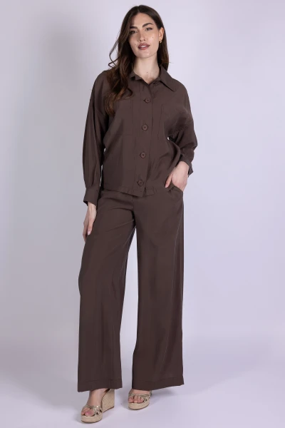 PANTALONE PALAZZO EFFETTO...