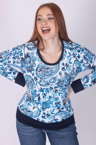 MAGLIA FLOREALE CON STRASS...