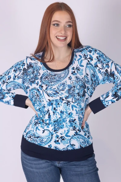 MAGLIA FLOREALE CON STRASS...