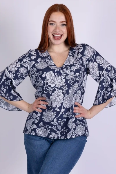 CASACCA FLOREALE ROUCHES...