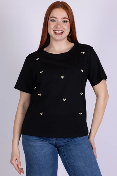 T-SHIRT API RICAMATE MARA...