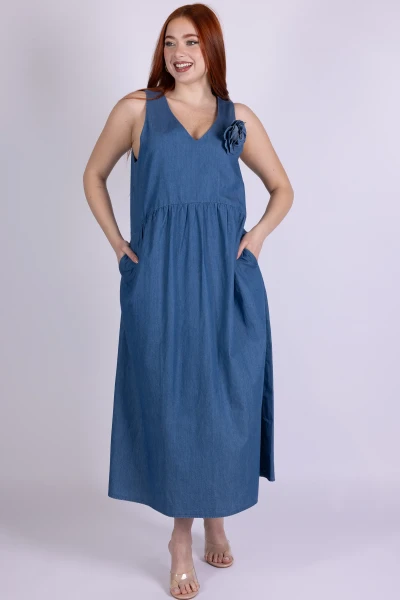 ABITO CHAMBRAY CON SPILLA...