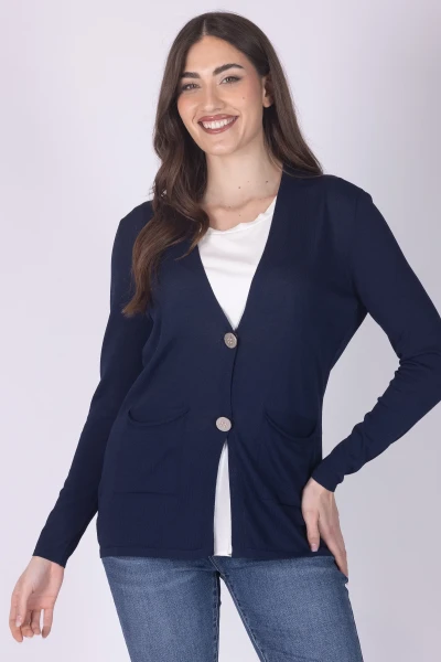 CARDIGAN IN MAGLIA CON...