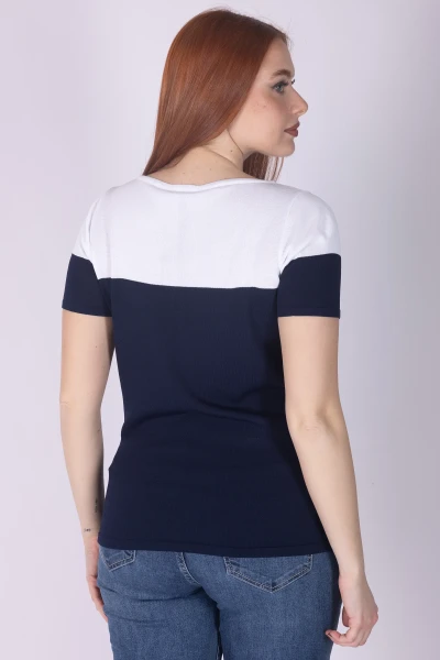 MAGLIA BICOLORE CON...