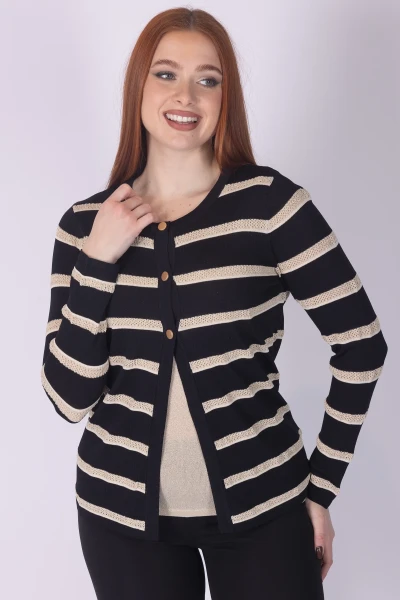 TWIN SET RIGA PUNTO LUREX...