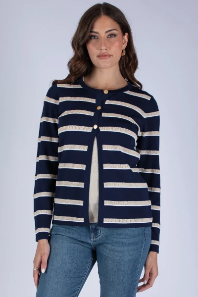 TWIN SET RIGA PUNTO LUREX...