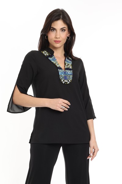 KAFTANO CON RICAMO MARA...